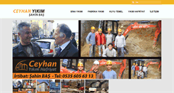 Desktop Screenshot of ceyhanyikimharfiyat.com